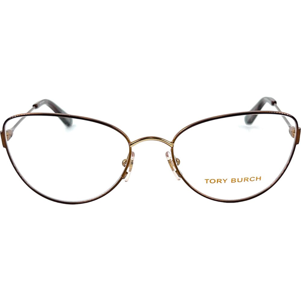 Tory Burch TY1042 Womens Eyeglass Frame 3072 Chocolate Gold
